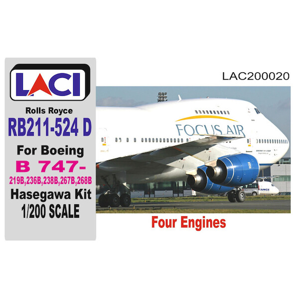 Rolls Royce RB211-524 Engines for Boeing 747-200 (Hasegawa) LAC200020