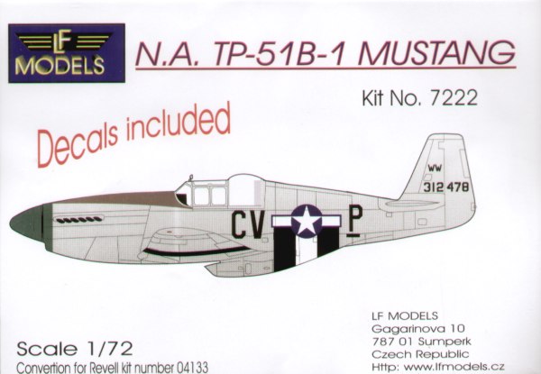 North American TP51B Mustang Green Nose 72022