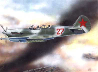 Curtiss P40EA powered by a Klimov M105 engine 7225
