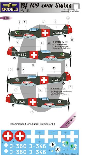 Messerschmitt BF109E-3 Over Swiss Part II  C32104