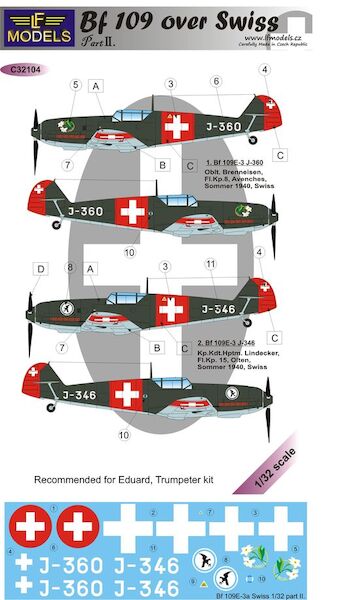 Messerschmitt BF109E-3 Over Swiss Part II C32104