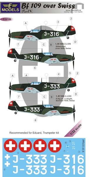 Messerschmitt BF109E-3 Over Swiss Part IV C32106