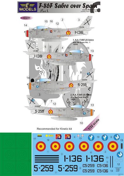 North American F86F Sabre over Spain Part1  c3211
