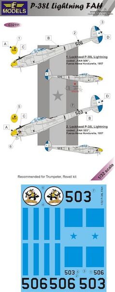 P38L Lightning Fuersa Aerea Hondurena C32111