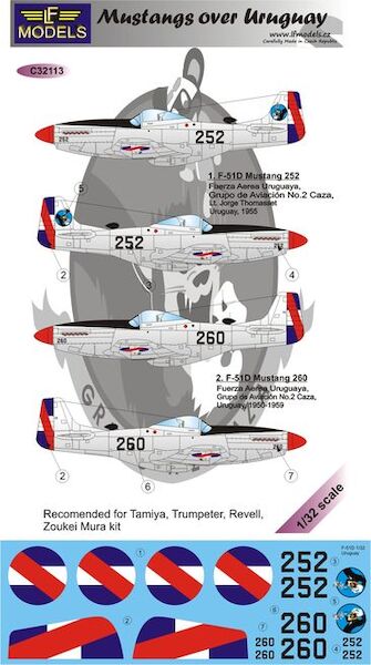 P51D Mustangs over Uruguay  C32113