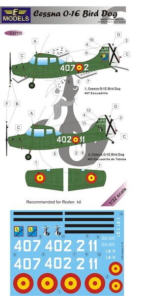 Cessna O1 Bird Dog  over Spain  C32115