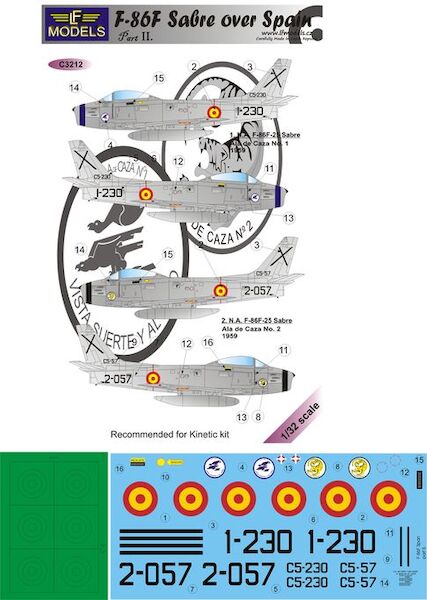 North American F86F Sabre over Spain Part2  c3212