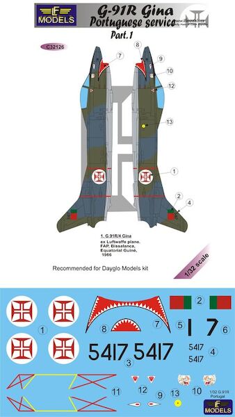 Fiat G91R Gina in Portugese service part 1 c32126