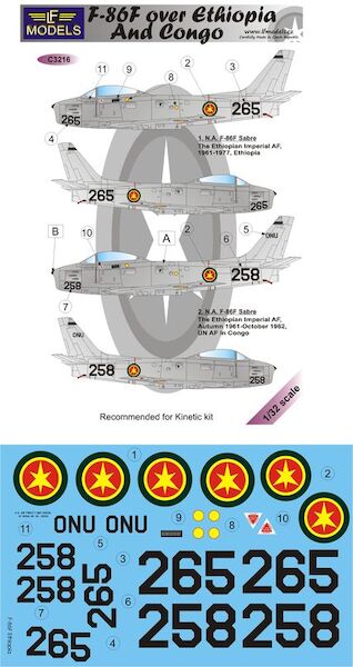 F86F Sabre over Ethiopia and Congo  c3216