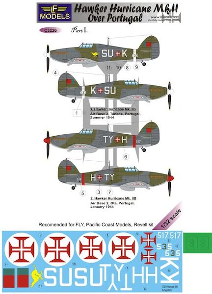 Hawker Hurricane MKII over Portugal  C3226