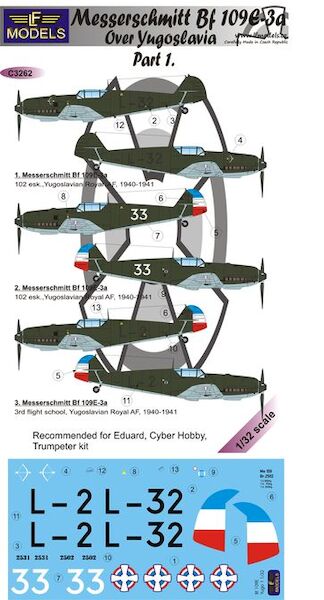 Messerschmitt BF109E-3a over Yugoslavia part 1  C3262