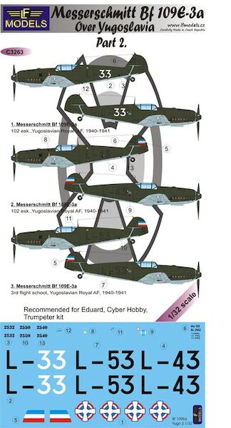 Messerschmitt BF109E-3a over Yugoslavia part 2 C3263