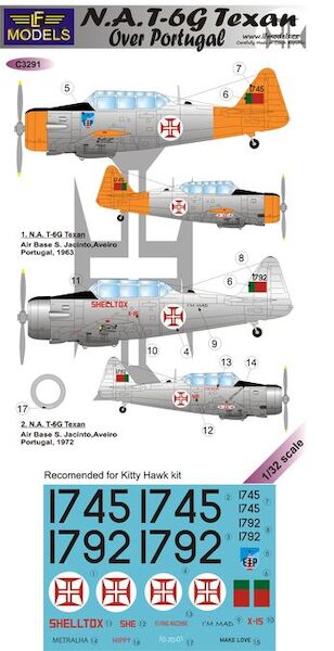 N.A. T6G Texan over Portugal  C3291