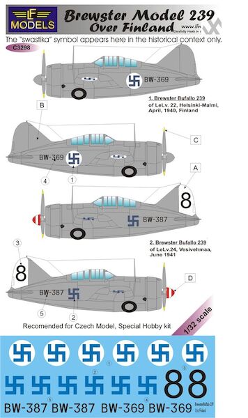 Brewster Model 239 Buffalo over Finland  C3298