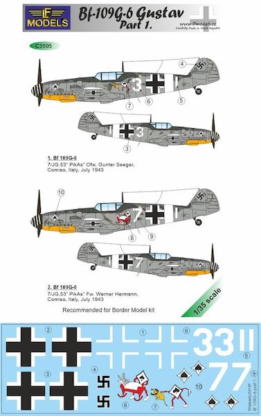 Messerschmitt Bf 109G-6 Comiso cartoon part 1. c3505