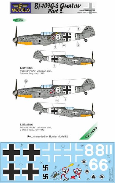Messerschmitt Bf 109G-6 Comiso cartoon part 2. c3506