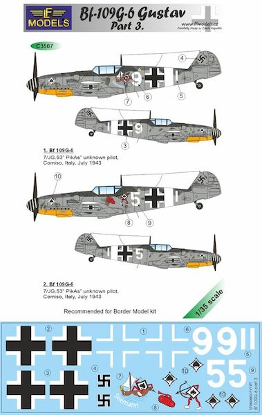 Messerschmitt Bf 109G-6 Comiso cartoon part 3 c3507