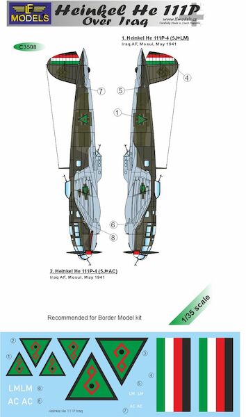 Heinkel He 111P over Iraq  c3508