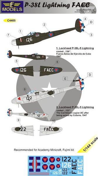 P38L Lightning (Fuerza Aerea del Ejercito de Cuba FAEC) C4405