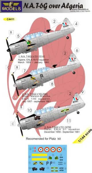 North American T6G Texan over Algeria C4411