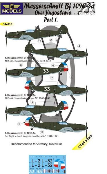 Messerschmitt BF109E-3a over Yugoslavia part 1  C44110