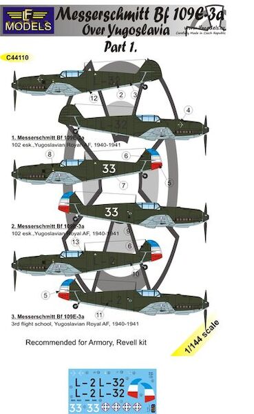 Messerschmitt BF109E-3a over Yugoslavia part 1 C44110