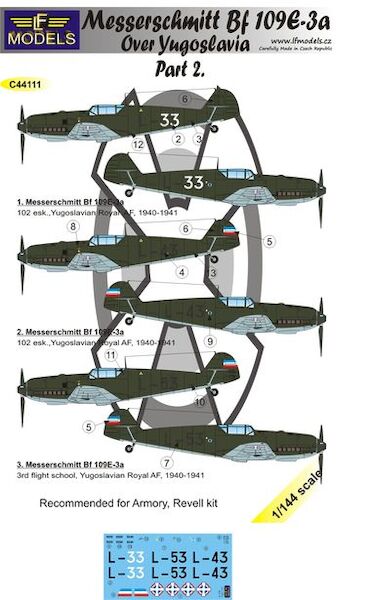 Messerschmitt BF109E-3a over Yugoslavia part 2  C44111