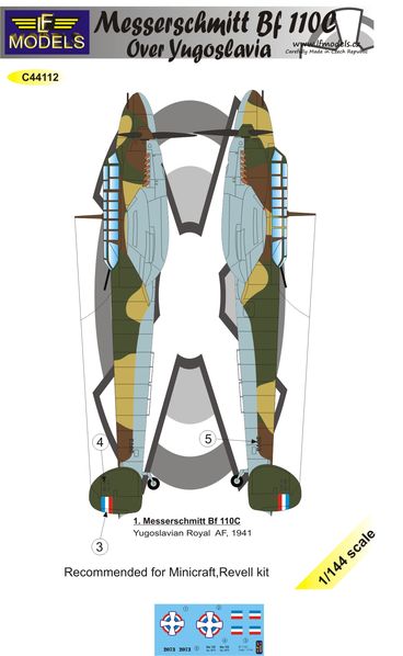 Messerschmitt BF110C over Yugoslavia  C44112