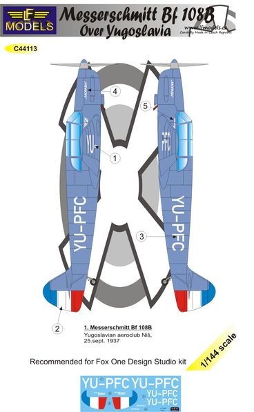 Messerschmitt BF108 over Yugoslavia  C44113