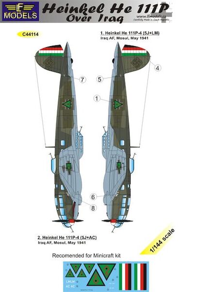Heinkel He111P over Iraq C44114