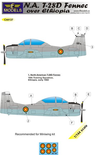 NA T28D Fennec over Ethiopia  c44137