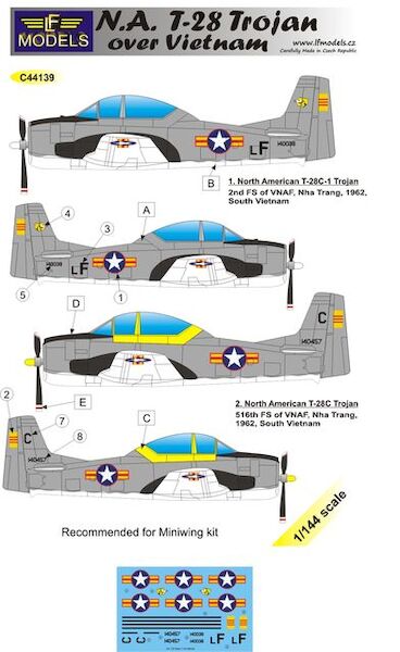 NA T28C Trojan over Vietnam c44139
