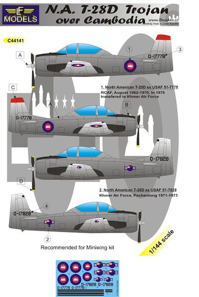 NA T28D Trojan over Cambodia  c44141
