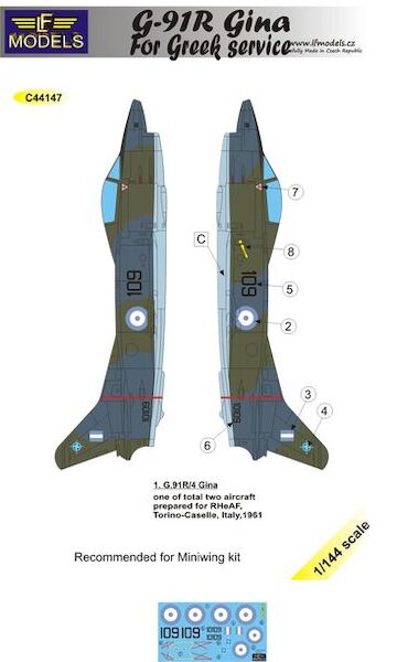 Fiat G91R Gina in Greek service  c44147