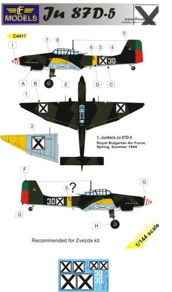 Junkers Ju87D-5 in Bulgarian Service  C4417