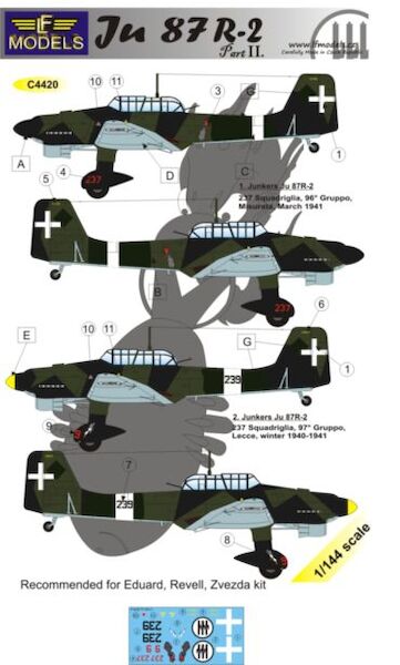 Junkers Ju87R-2 Part 2,  in Italian Service  C4420