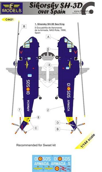 Sikorsky SH3D Sea King Over Spain  C4421