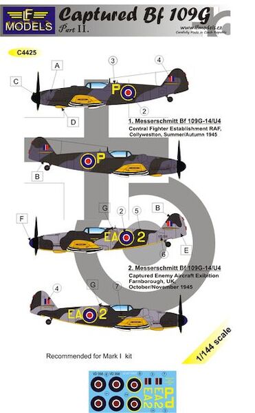 Captured Messerschmit BF109G part 2 C4425