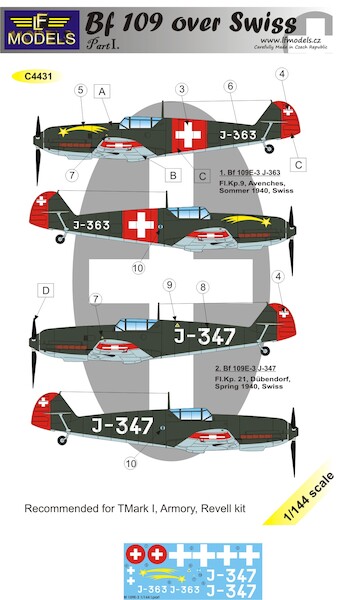 Messerschmitt BF109 over Swiss (BF109E) Part 1 C4431