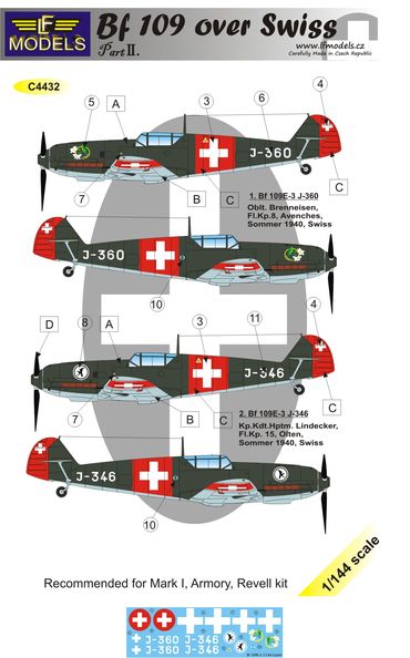 Messerschmitt BF109 over Swiss (BF109E) Part 2 C4432