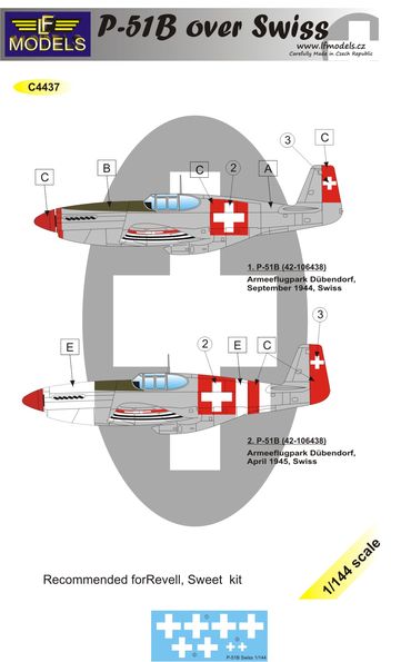 P51B Mustang over Swiss  C4437