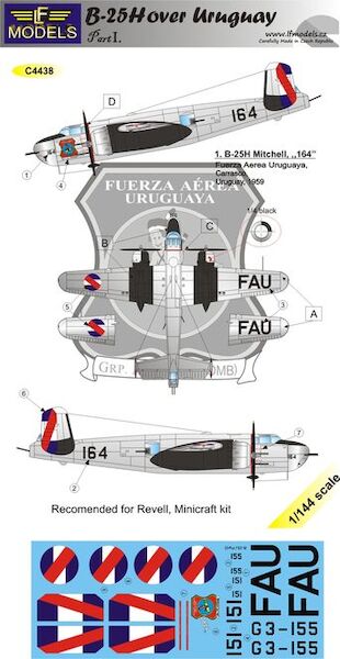 B25H Mitchell over Uruguay Part 1  C4438