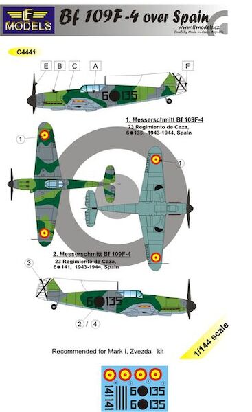 Messerschmitt BF109F-4 Over Spain C4441