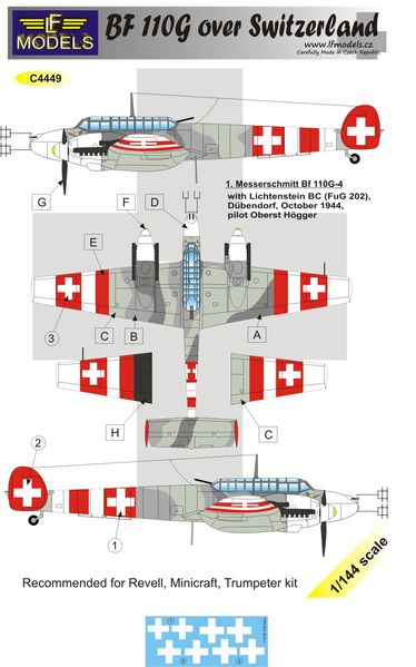 Messerschmitt BF110G over Switserland  C4449