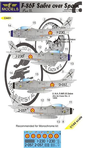North American F86F Sabre over Spain Part 2 C4451