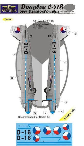 Douglas C47B Dakota over Czechoslovakia  C4461