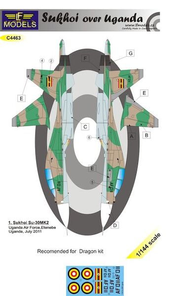 Sukhoi (Su30MK2) over Uganda C4463