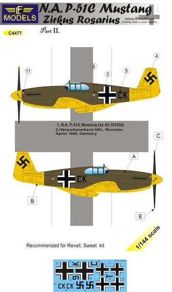 North American P51C Mustang Zirkus Rozarius Part 2  C4477