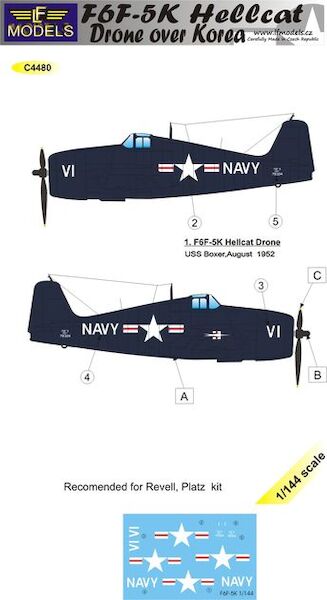 Grumman F6F-3k Hellcat Drone over Korea  C4480