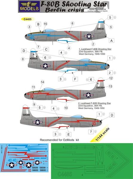 Lockheed F80B Shooting Star Berlin Crisis C4485